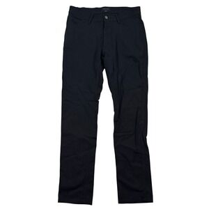 Unbound Merino Mens Black Wool Elastane Dress Pants Size 30x30 Slim Fit Casual